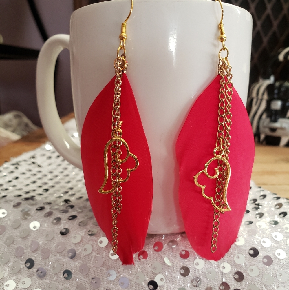 Hand Crafted Feather Earrings